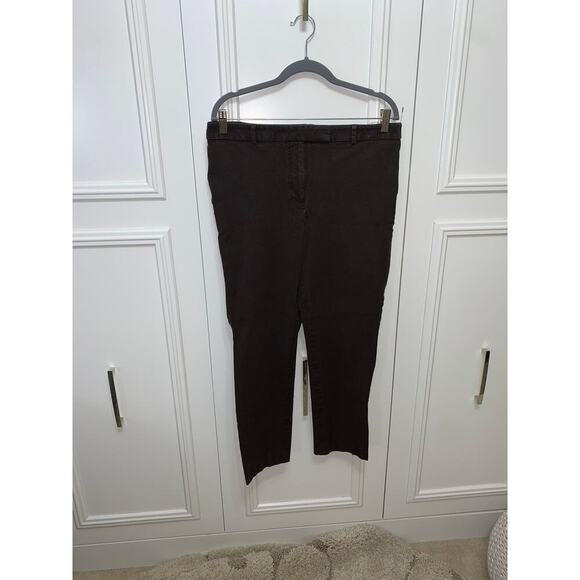 Talbots Women's High-Waist Straight Pants Brown Size‎ 12 Workwear - Picture 1 of 8